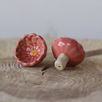 Bikop, lyserød sommerblomst