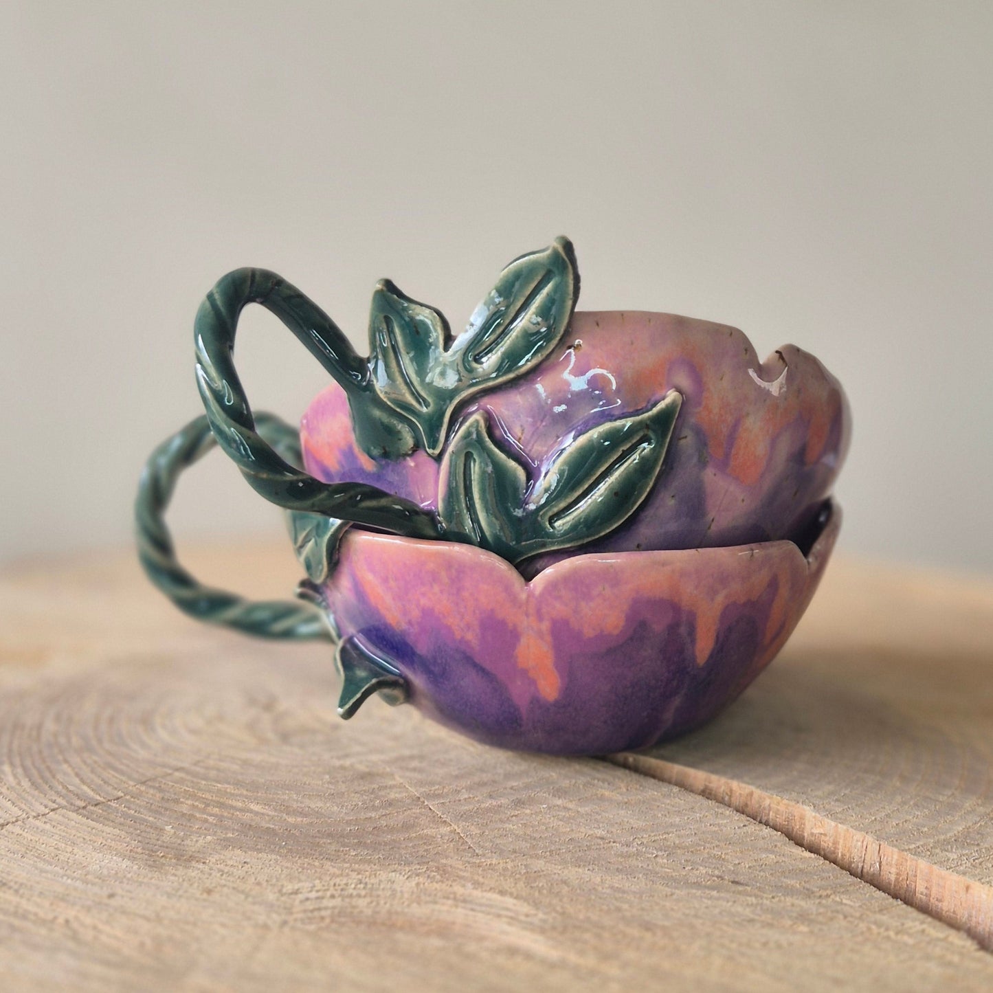 Blomsterkop, blåviolet bagfra