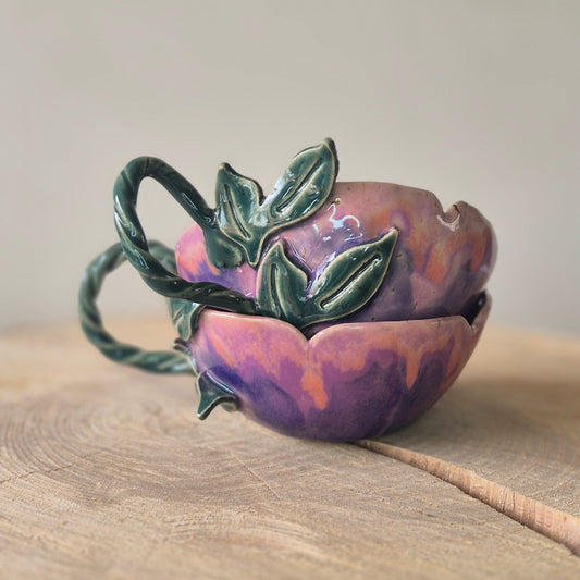 Blomsterkop, blåviolet bagfra