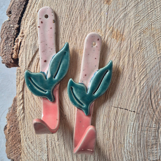 Knage, lyserød hibiscus