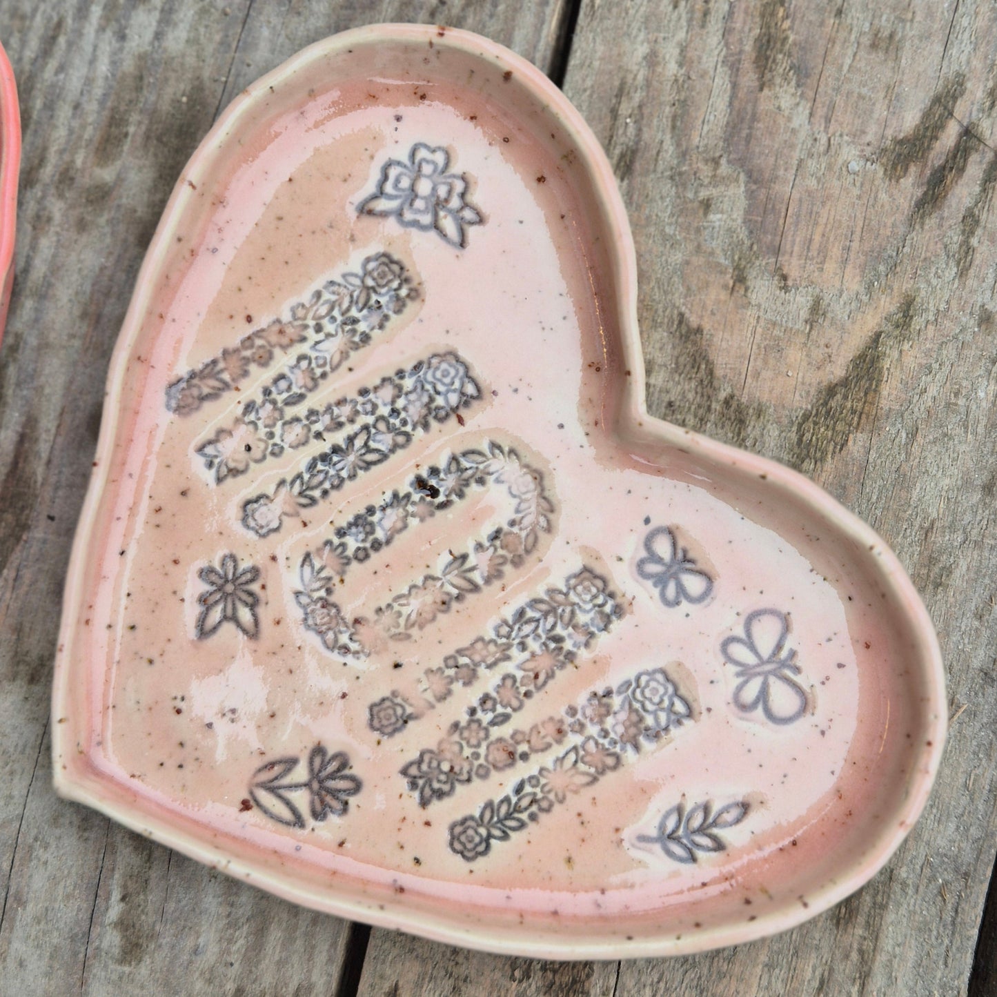 Mors dag tallerken rosa